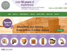 Tablet Screenshot of chandlers-ford-timber.com
